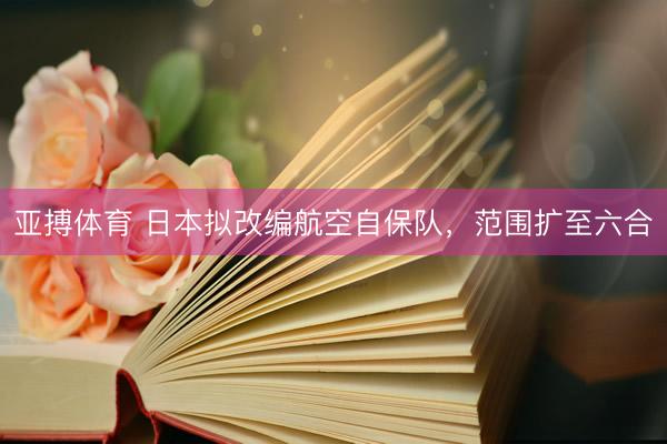 亚搏体育 日本拟改编航空自保队，范围扩至六合